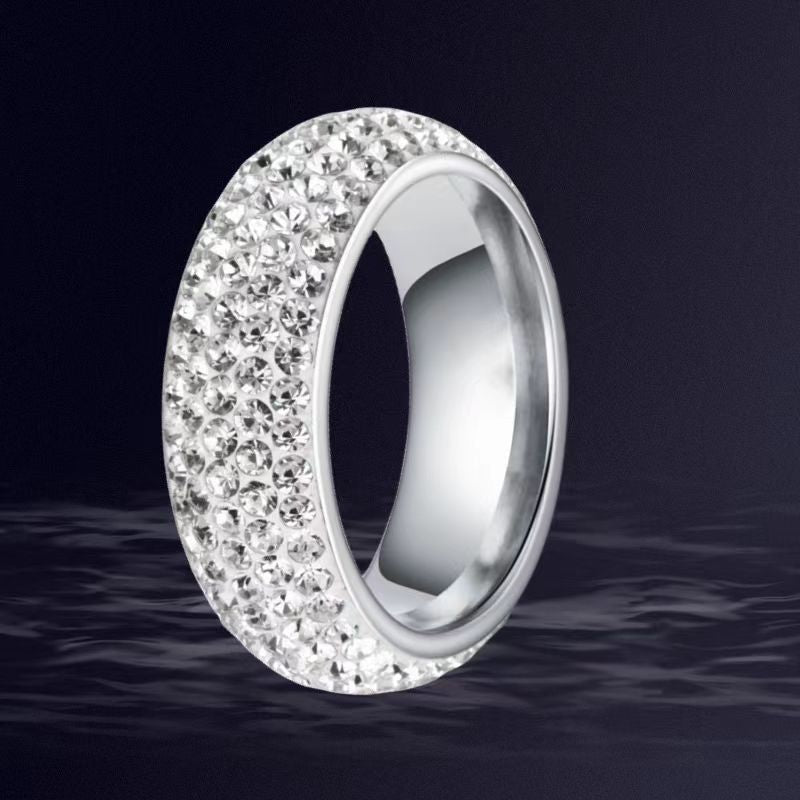 Steel Female Style Niche Advanced Light Luxury Five Rings