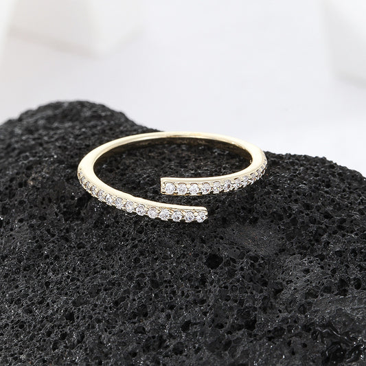 Women's Design Cold Wind Zircon Index Finger Rings