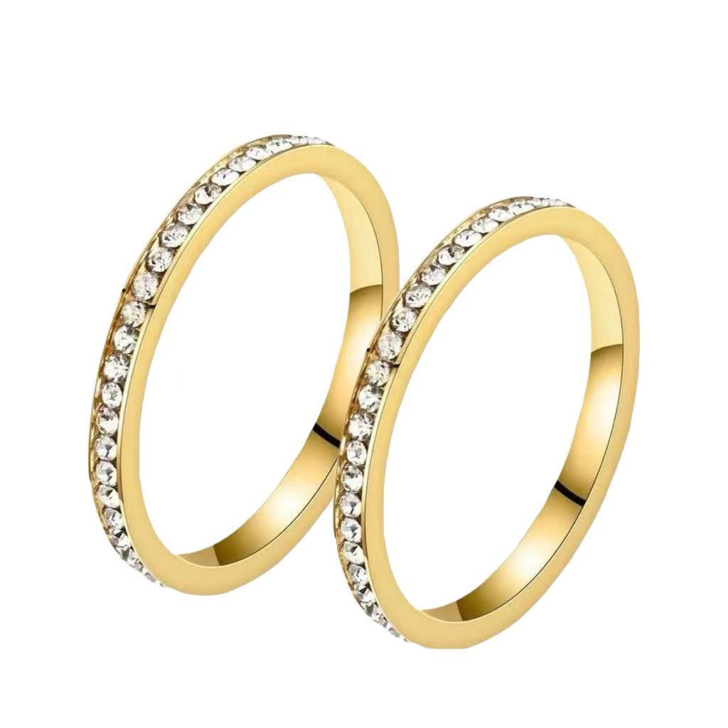 With Diamond Advanced Design Sense Niche Extremely Fine Ring
