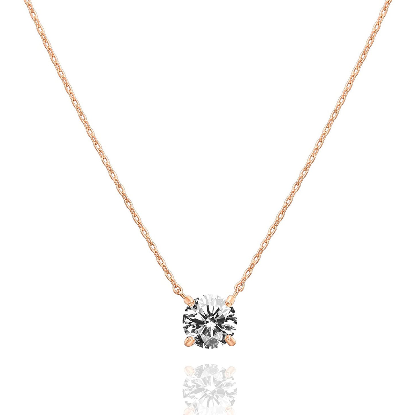 Fashion Sier Female Temperament Zirconium Diamond Necklaces