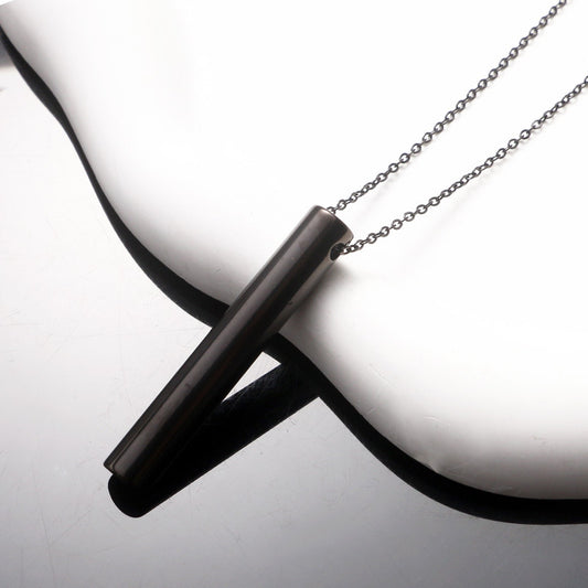 Fashion Titanium Steel Whistle Stainless Street Necklaces