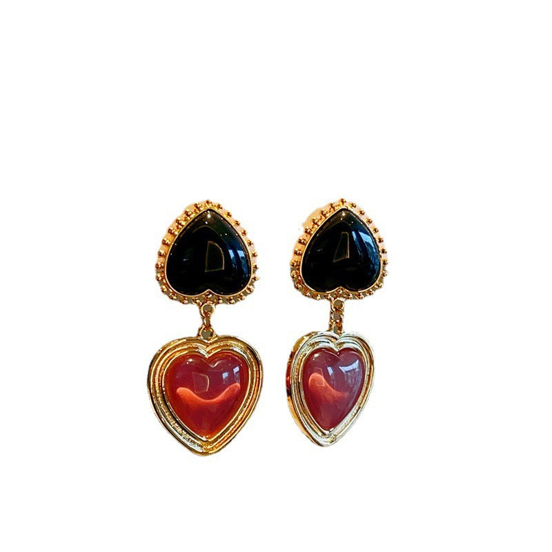 Style Antique Gold Plating Enamel Glaze Earrings