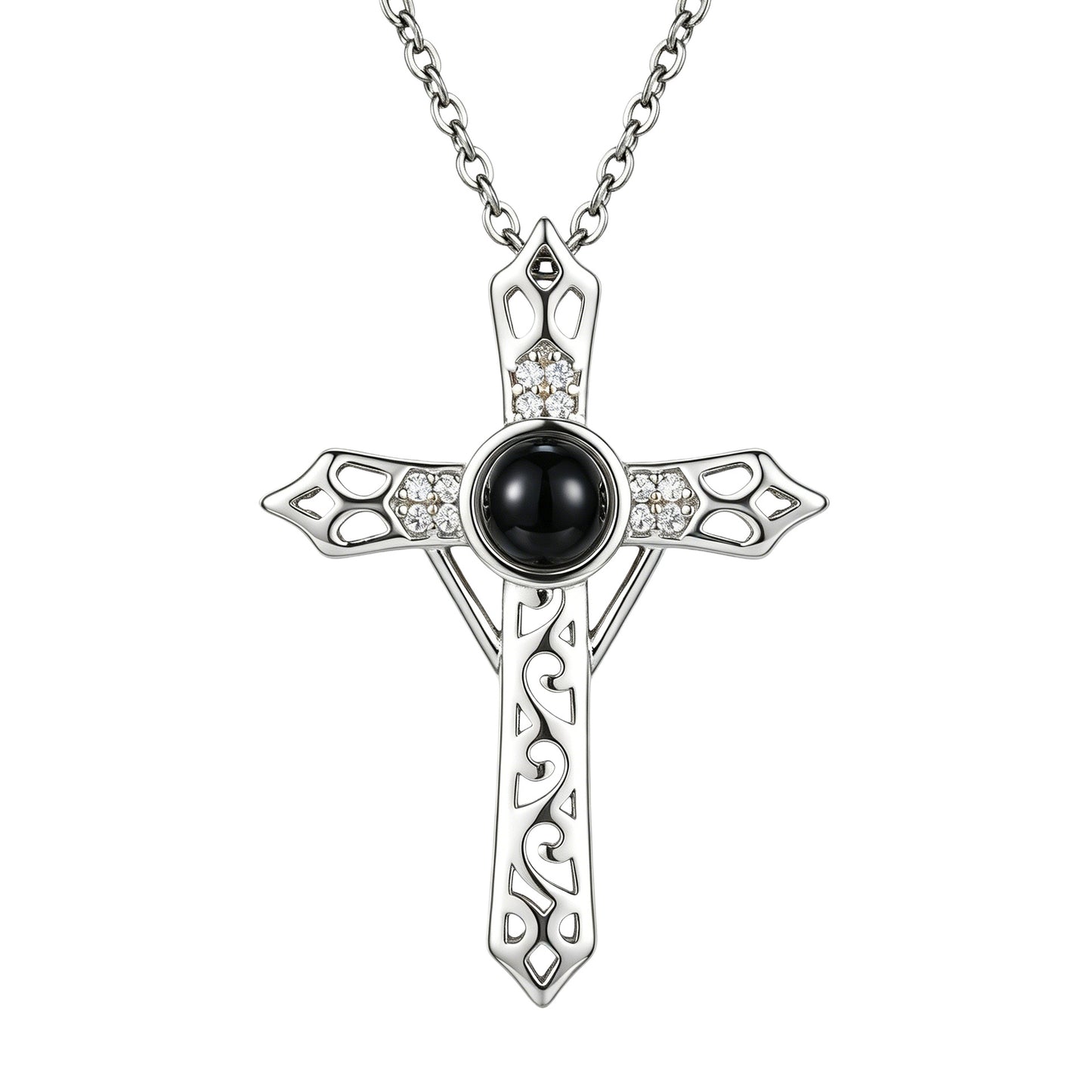 Projection Customizable Family Clavicle Chain Commemorative Necklace