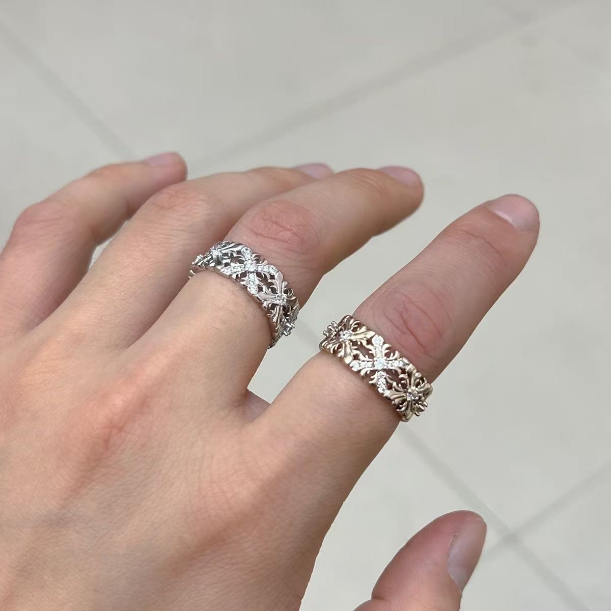 Moissanite Niche Full Circle Design Sense Affordable Ring