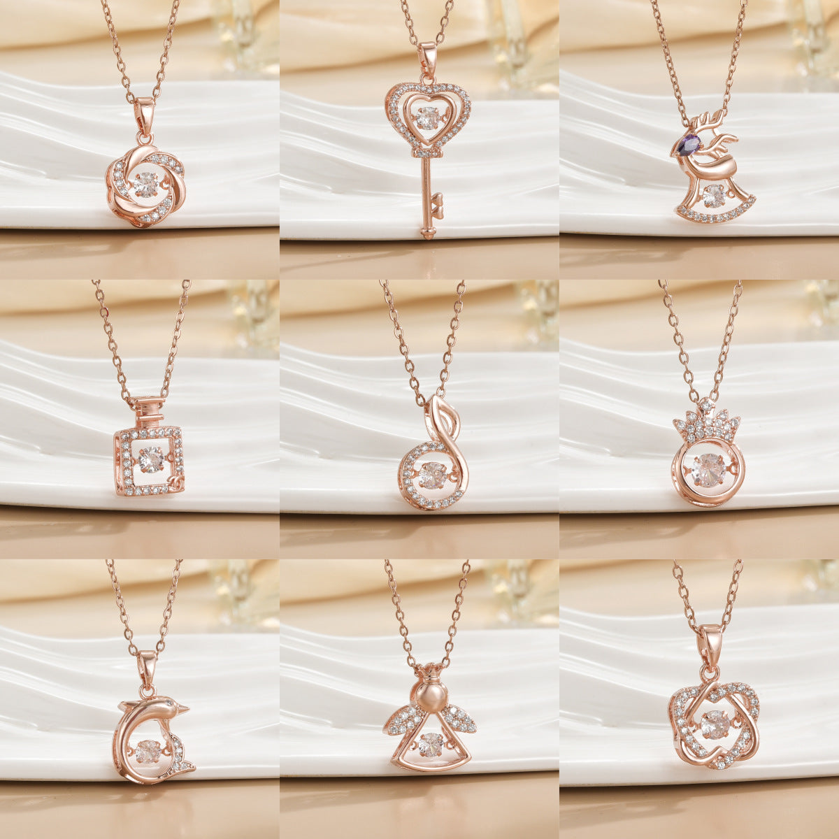 Women's Fading Smart For Simple Graceful Clover Clavicle Chain Niche Necklaces