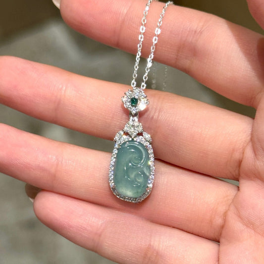Jade Stone Blue Water Like My Necklaces