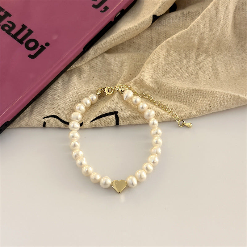 Women's Lovely Natural Freshwater Pearl High-grade Niche Retro Bracelets