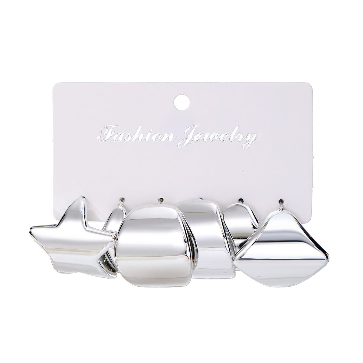 Creative Fashion Flattering Electroplated Shaped Twist Earrings
