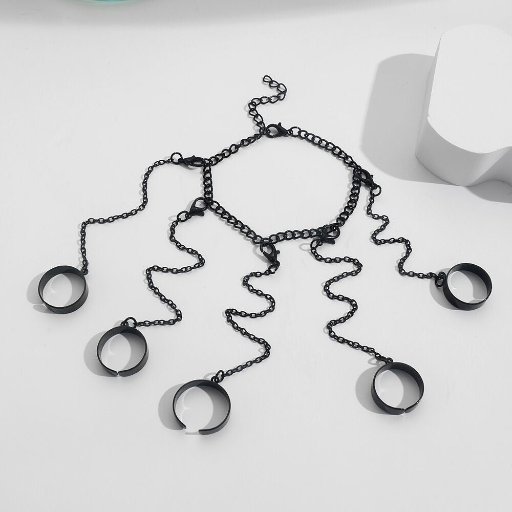 Women's & Men's Metal Chain One-piece Hip Hop Punk Rings