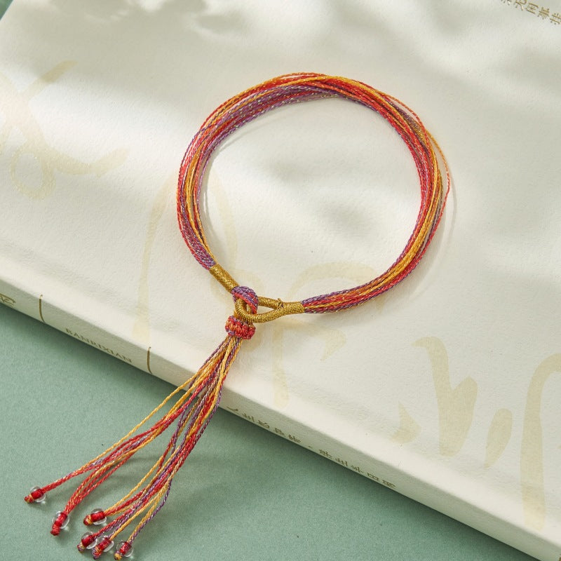 Children's Rope Dragon Boat Festival Hand-woven Magic Color Thousand Silk Long Bracelets