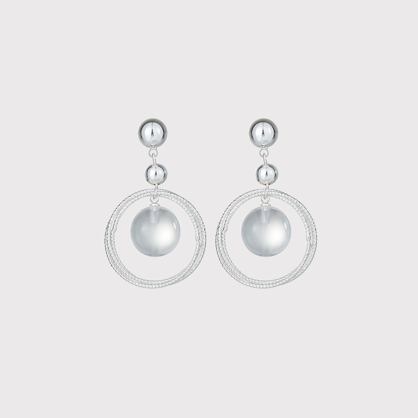 Fashion Popular Niche High Sense Openwork Circle Stud Earrings