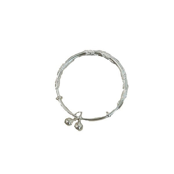 Sier Solid Filigree With Bird Feather Design That Slip Day Bracelet