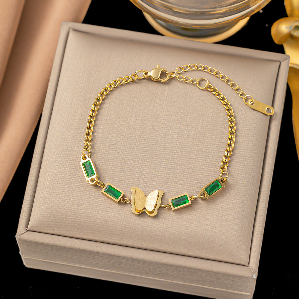 Entry Lux Style Heart Clavicle Chain Bracelets