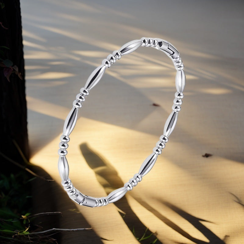 High-grade Retro Stainless Steel Fashion Simple Bracelet
