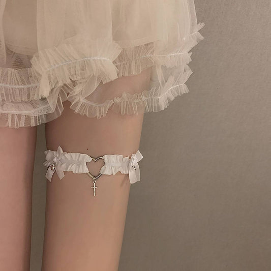 Women's Bell Leg Punk Style Lace Thigh Ornament Rings