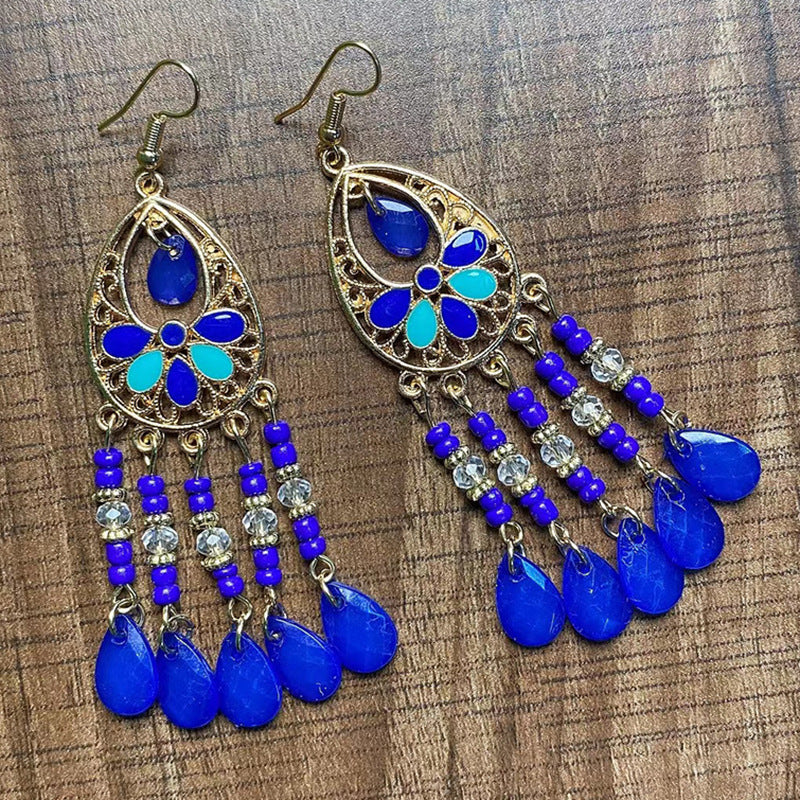 Long Fringe Special Ins Slimming Face Earrings