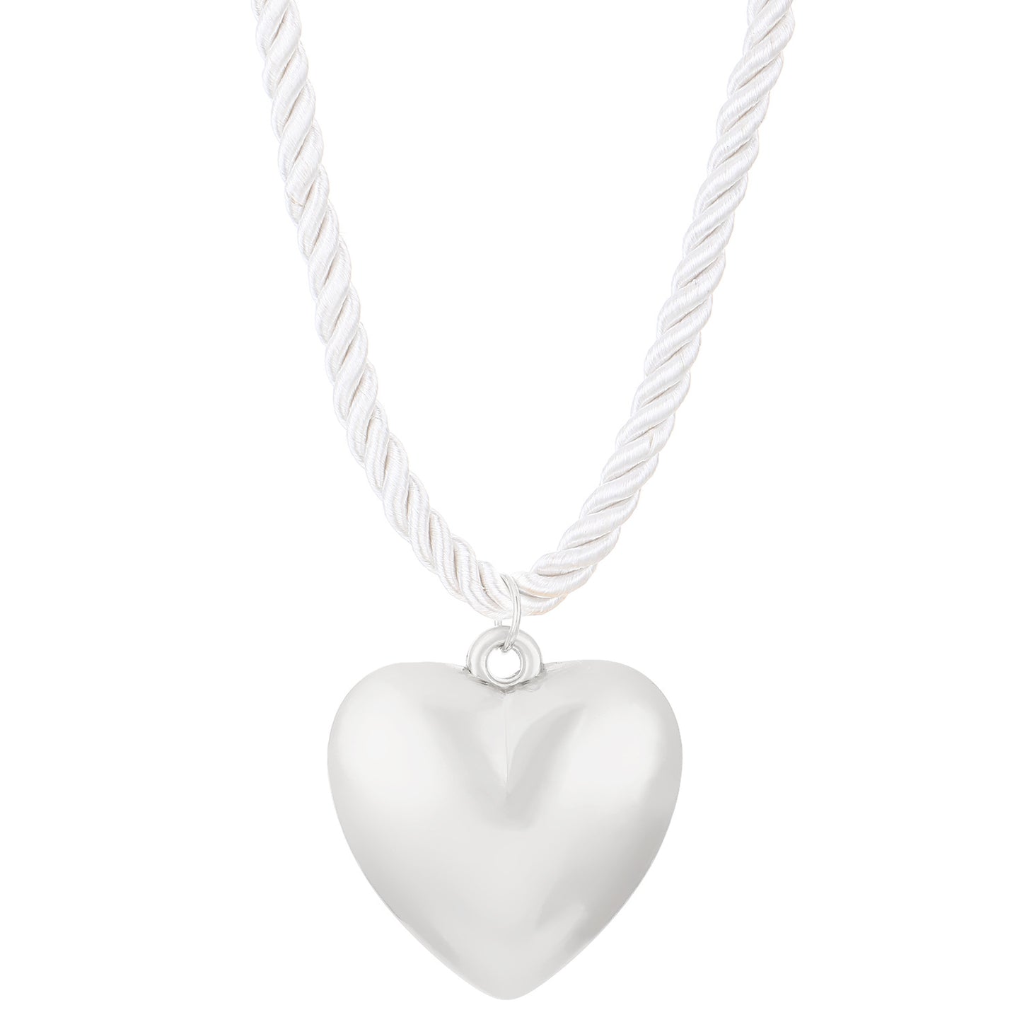 Women's Fashion Large Glossy Three-dimensional Love Thick Necklaces