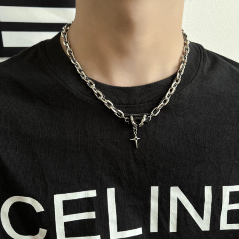 Women's & Men's Cross Pullover Trendy High Sense Clavicle Necklaces