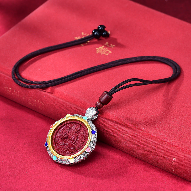 Buddha Statue Cinnabar Niche For Of The Zodiac Guardian Pendants