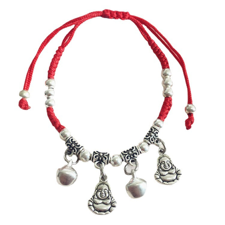 Red Rope Fresh Couple Bell Longevity Bracelets