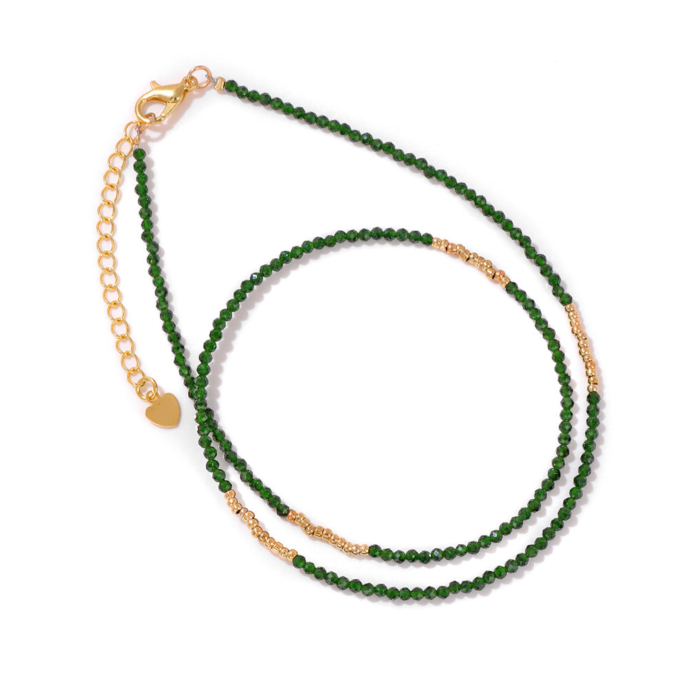 Stone Beading Clavicle Chain Female Niche Necklaces