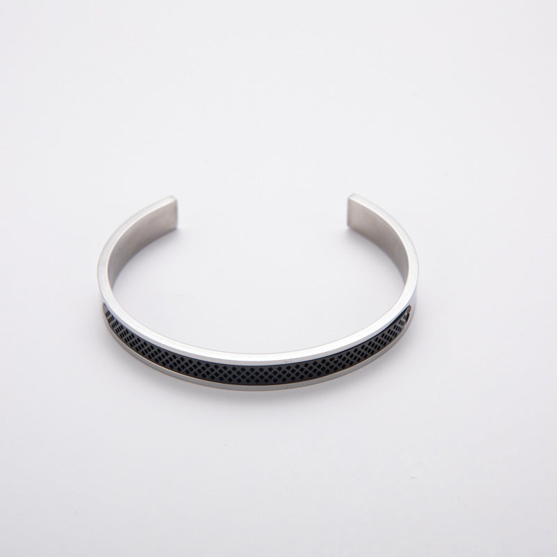 Steel Shaped Simple Titanium Personality Affordable Bracelet