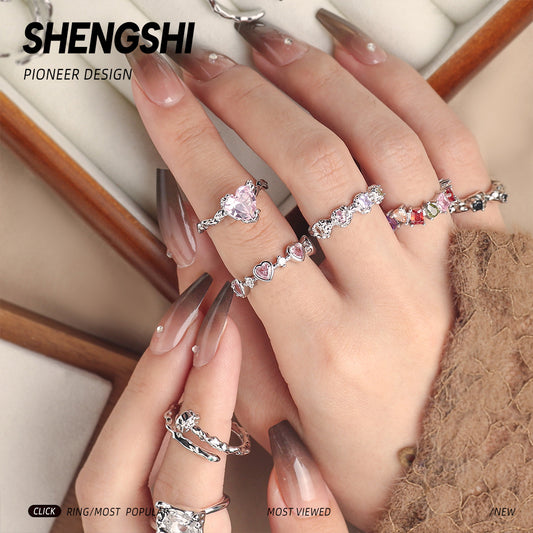 Female Niche High-grade Light Luxury Open Rings