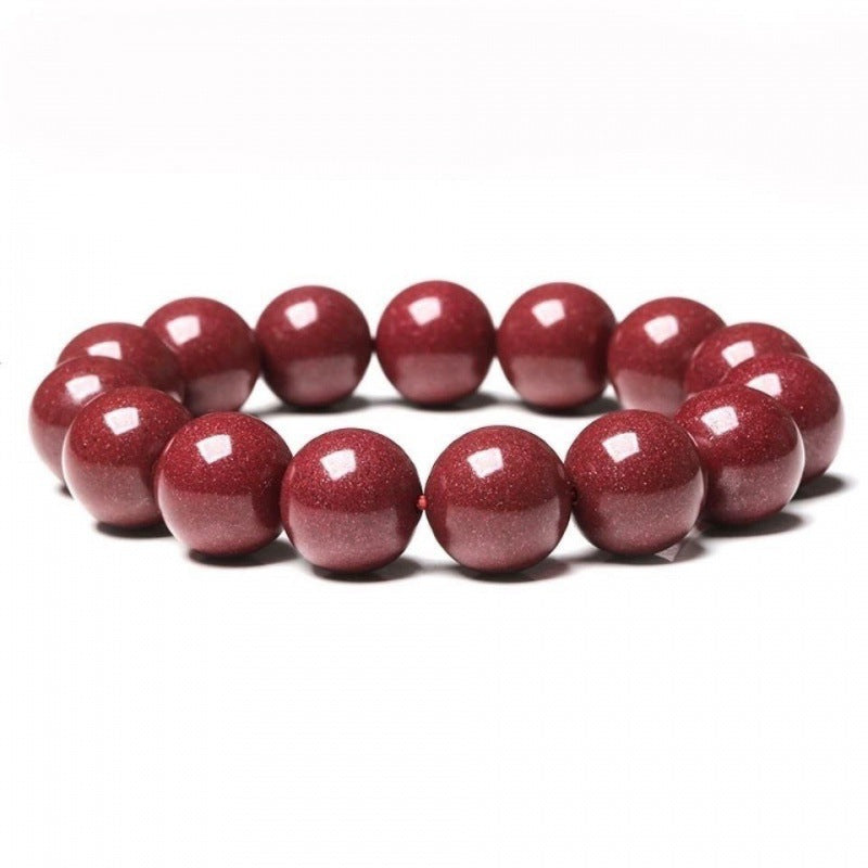 Men's Cinnabar Single Female Simple Beads Life Purple Rings