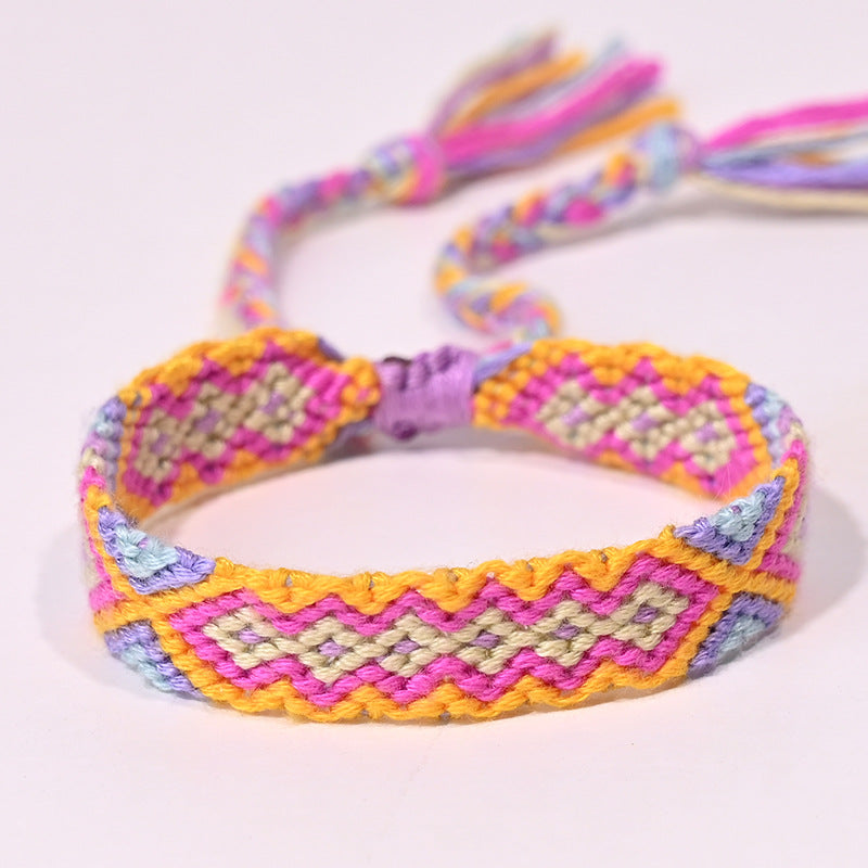 Stepped Into Nepal Ethnic Style Hand-knitted Bracelets