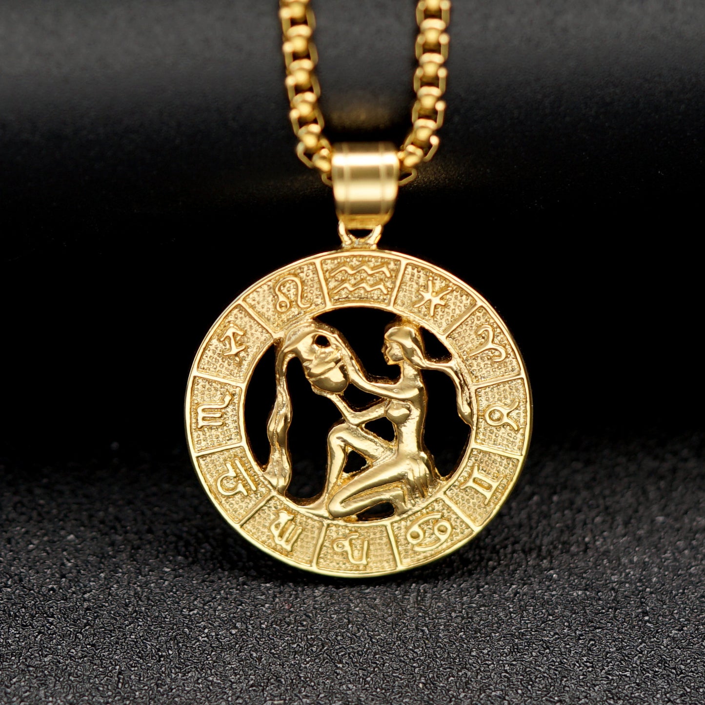 Trendy Retro Hollow Twee Constellation Personalized Pendant