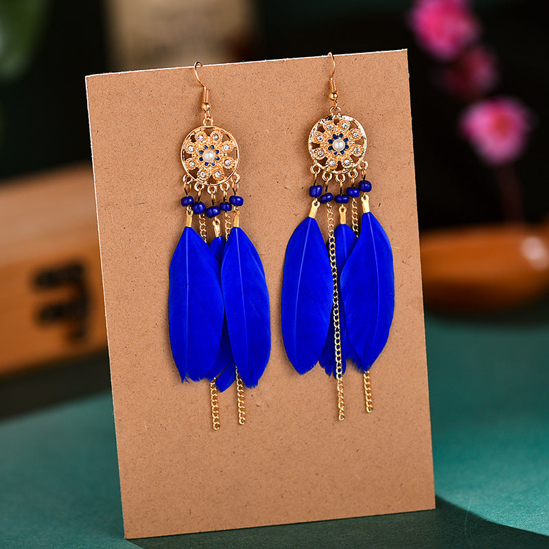 Color Fresh Literature Art Feather Your Earrings