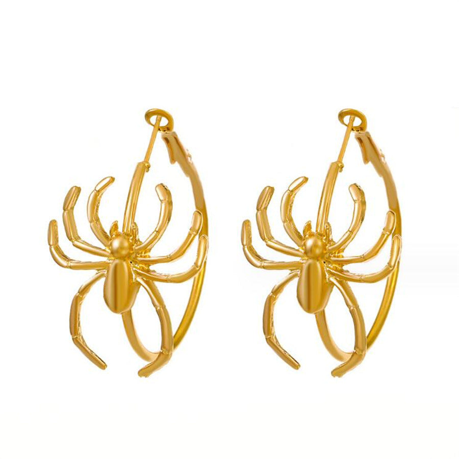 Ethnic Spider Ear Halloween Gothic Dark Earrings