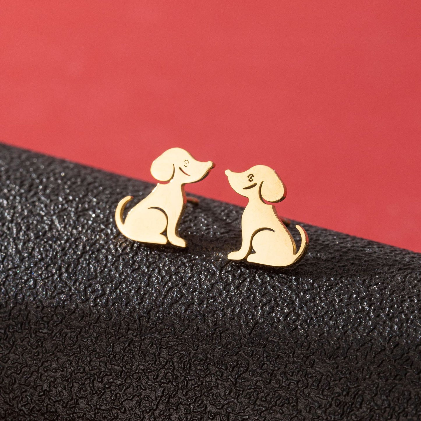 Stainless Steel Zodiac Puppy Style Small Earrings