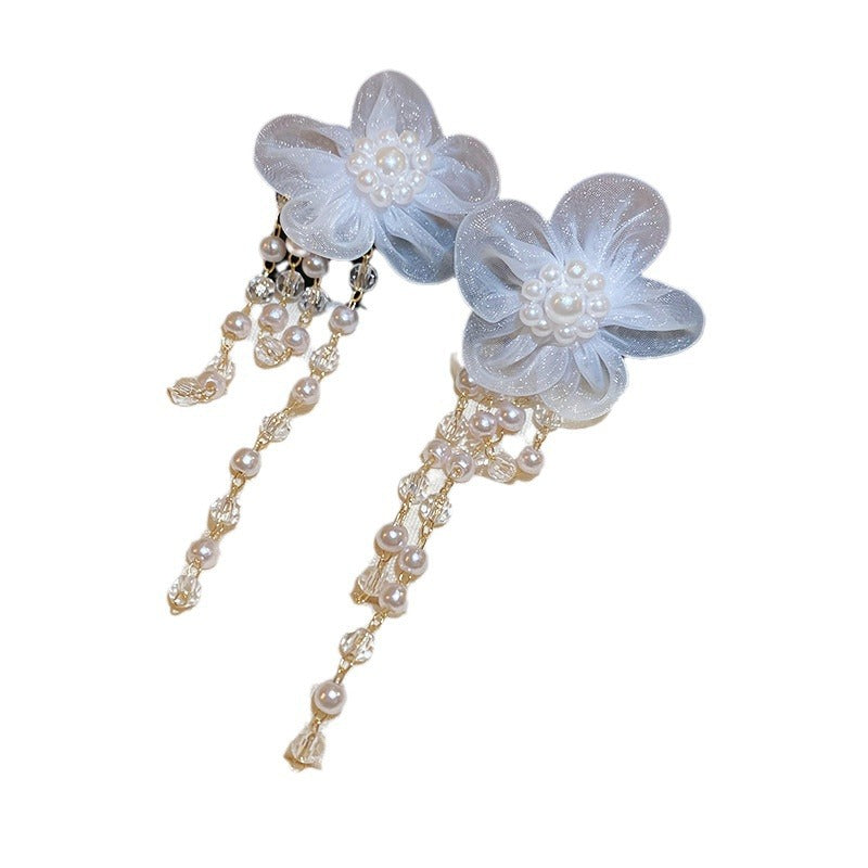 Bow Flower French Entry Lux Trendy Earrings