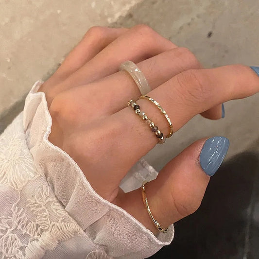 Sheet French Personalized Index Finger Little Rings