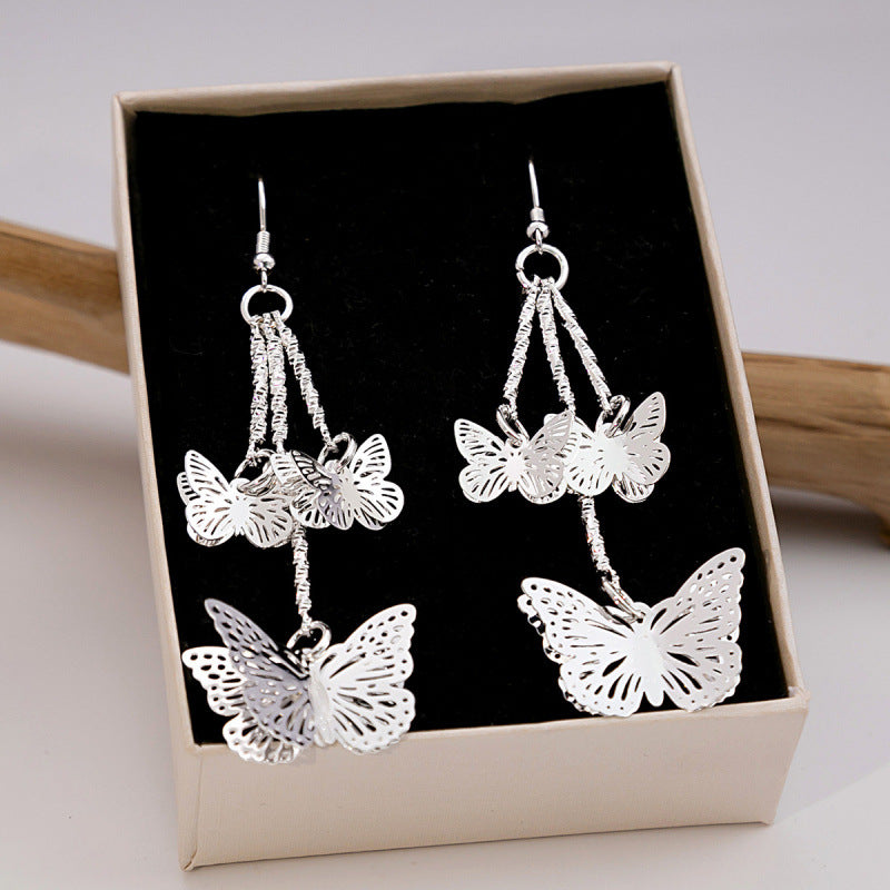 Sier Family Minority Ethnic Style Tourist Attractions Earrings