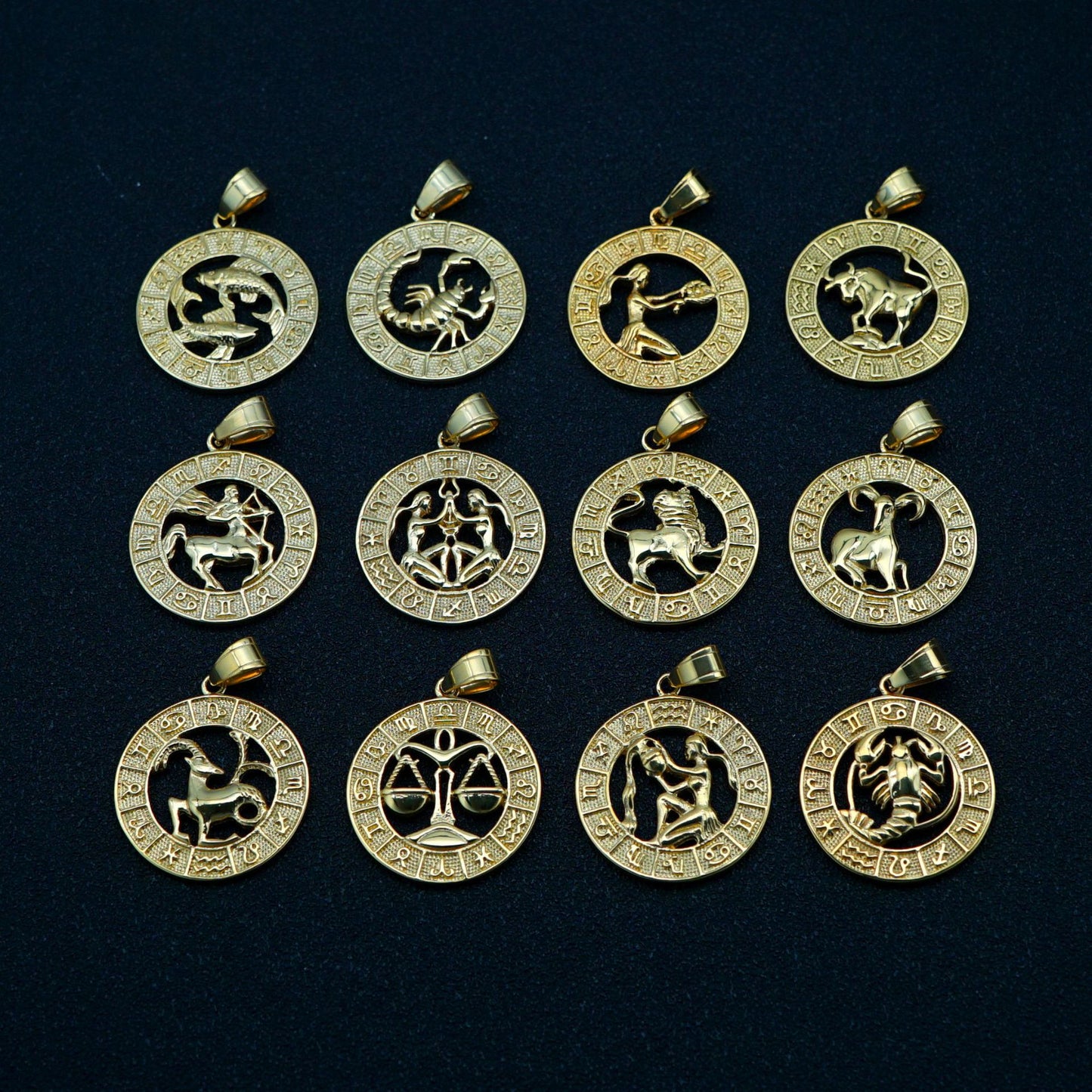 Trendy Retro Hollow Twee Constellation Personalized Pendant