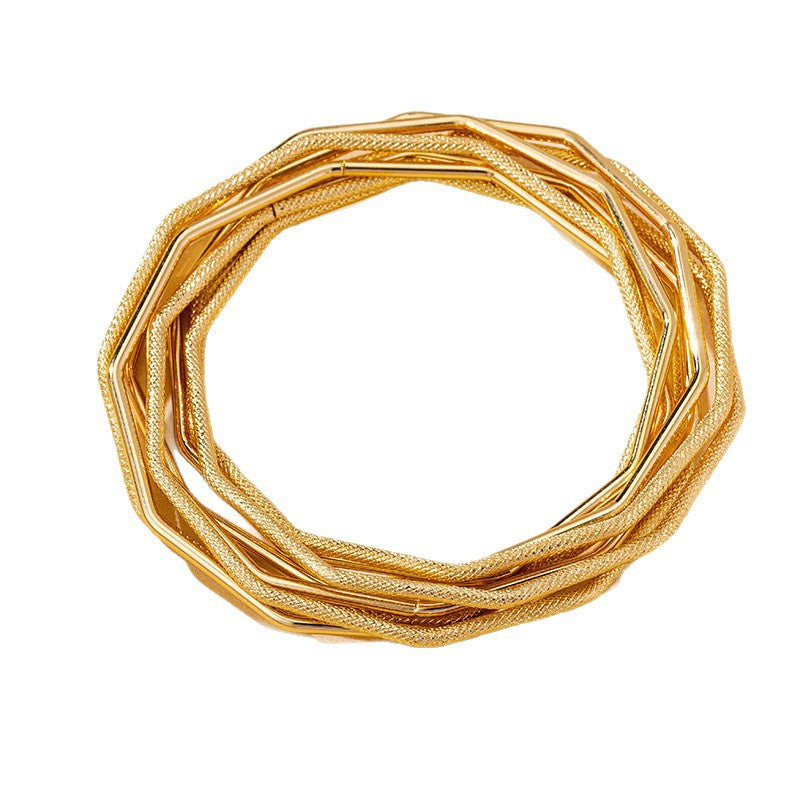 Printed Texture Round Minority Simple Fashion High-grade Bracelet
