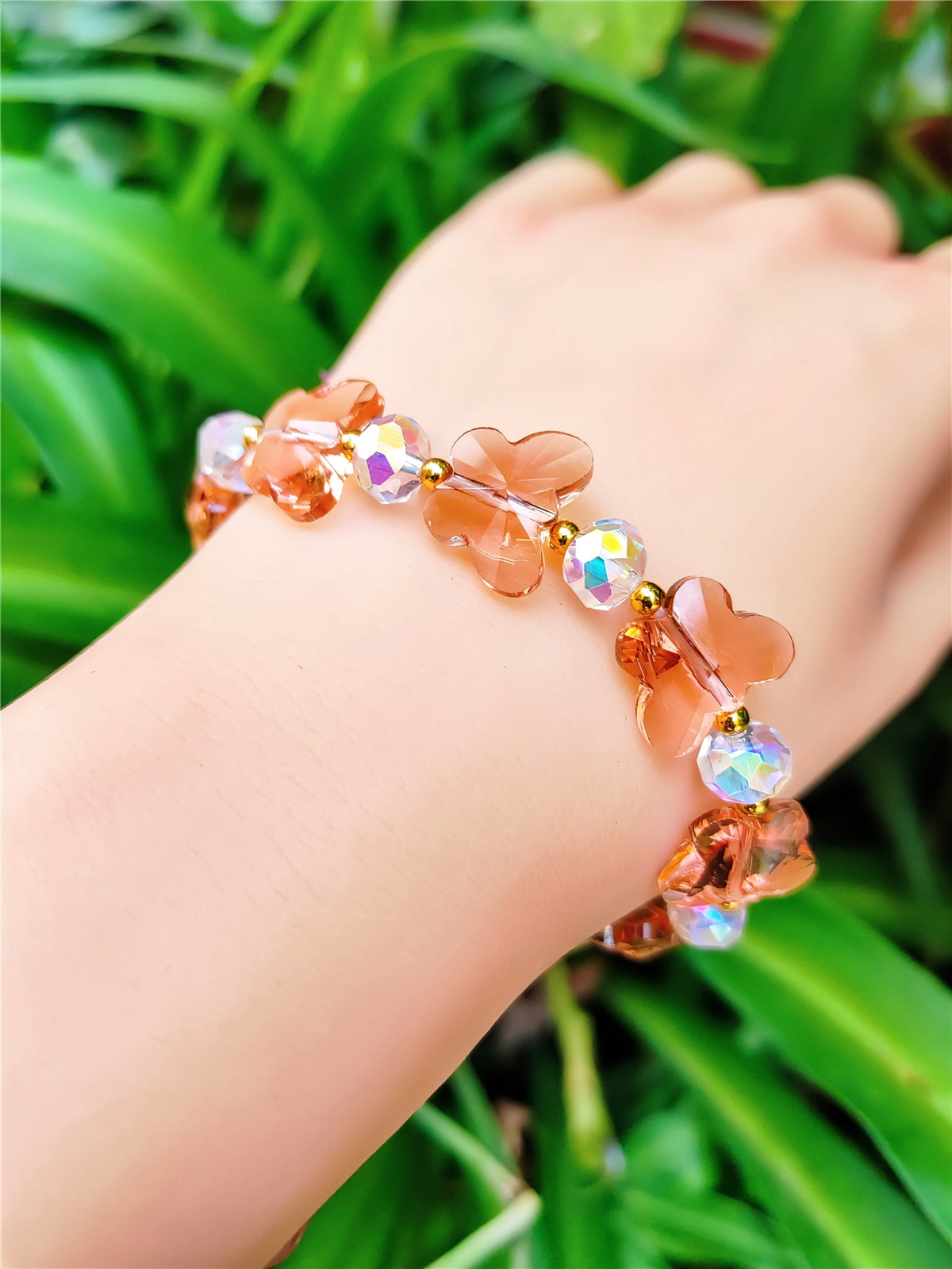 Women's Crystal Optional Sweet Fashion Ornament Butterfly Bracelets