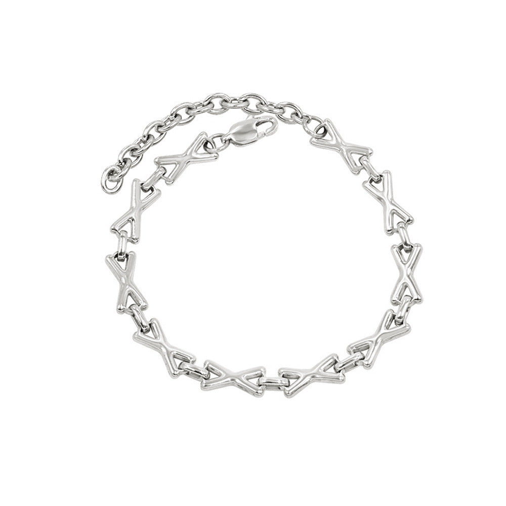 Trendy Stainless Gold Handmade Chain Waterproof Jewelry Set