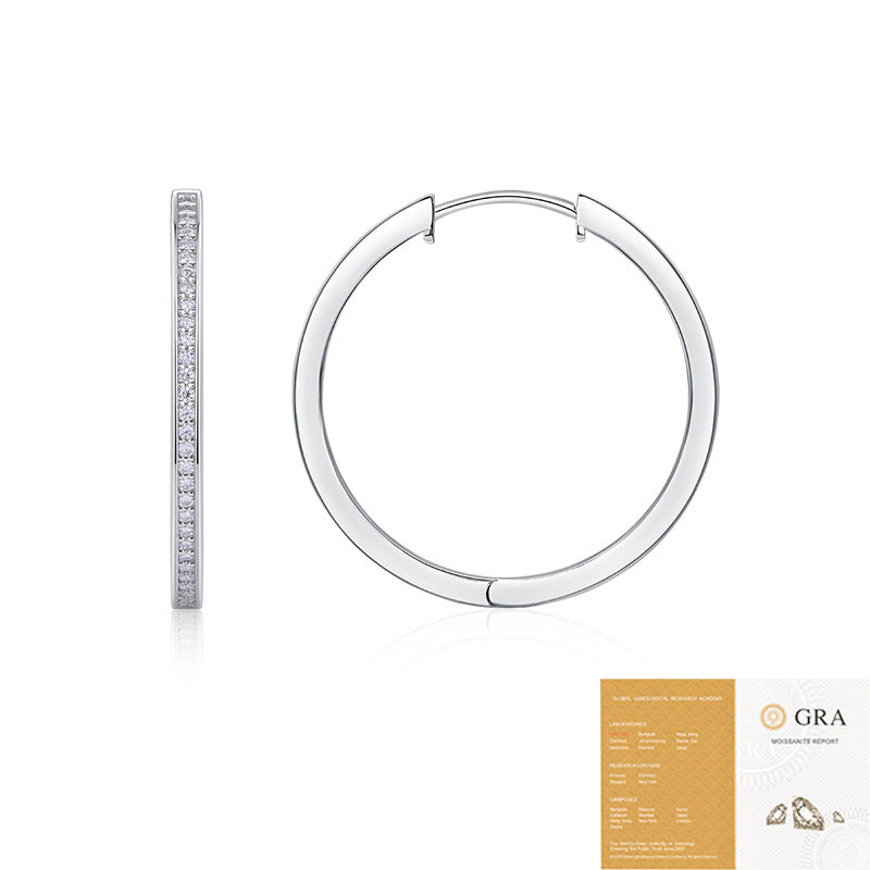 Women's Affordable Luxury Fashion Sier High-grade Temperament Earrings