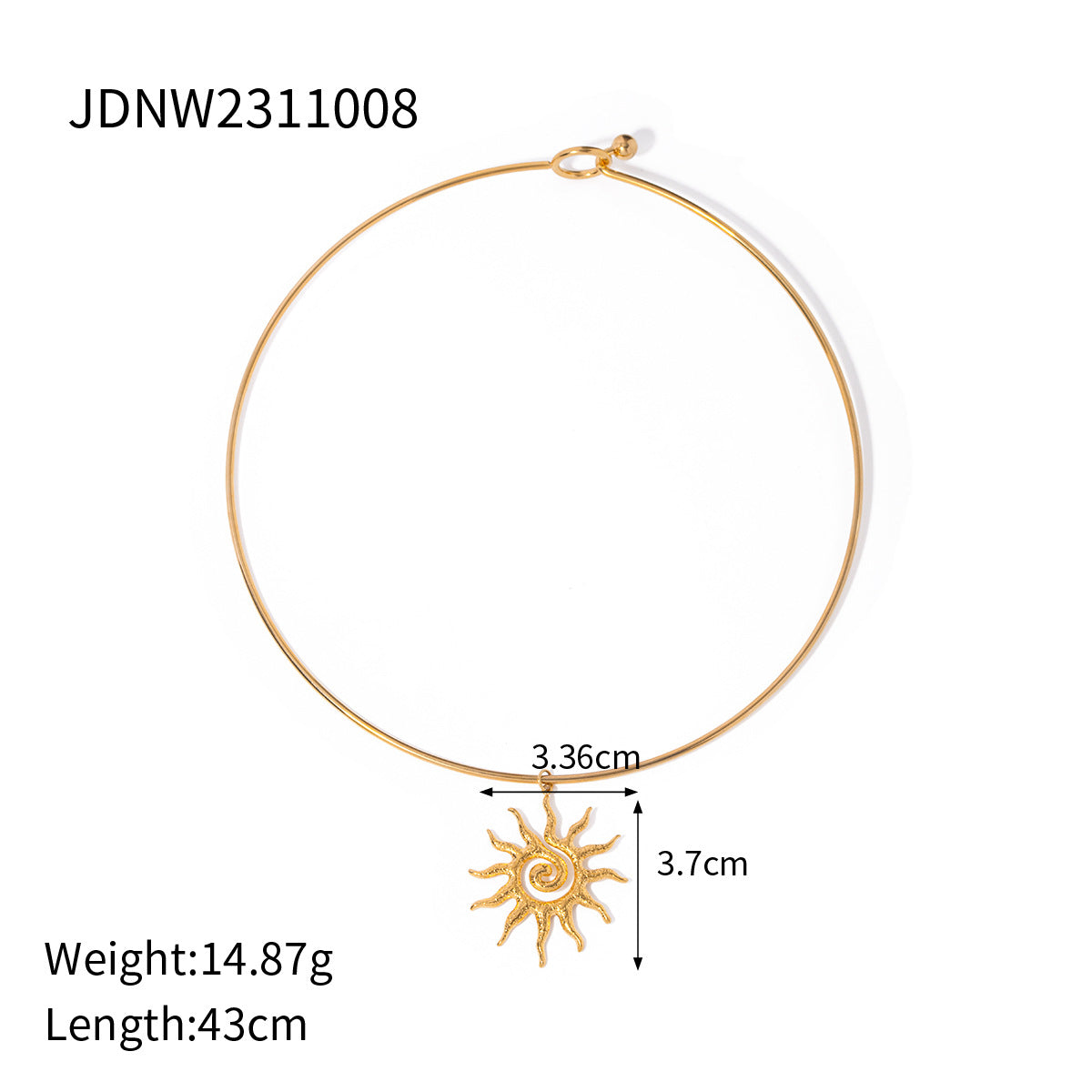 Women's Ornament Real Gold Plated Inlaid Zircon Shop Necklaces