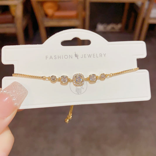 Women's Shiny Exquisite Geometric Zircon Trendy Fashionable Bracelets