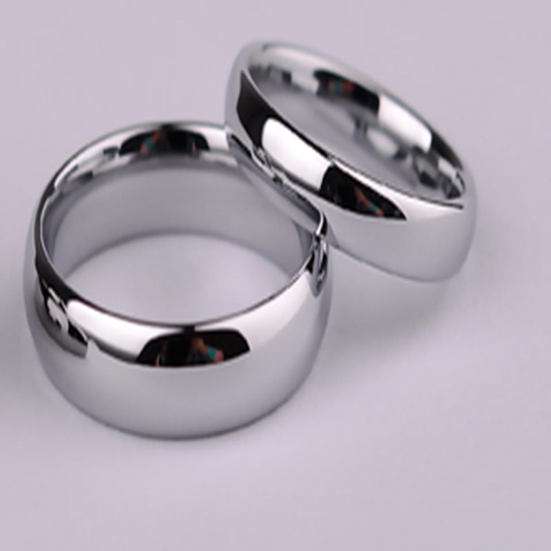 Inner Outer Ball Arc Titanium Simple Rings