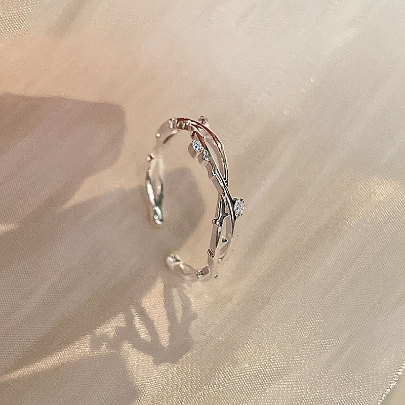 Simple Branch Forefinger Korean Artsy Gift Rings