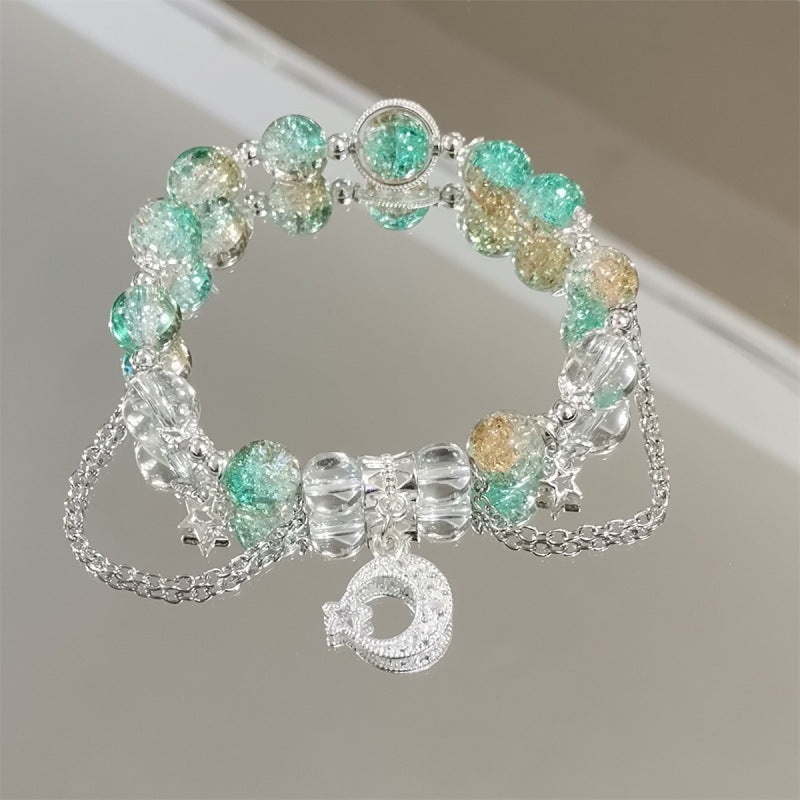 Butterfly Glass Beaded Female Niche High-grade Bracelets