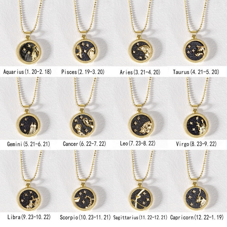 Sweater Golden Day Night Twee Constellations Necklaces