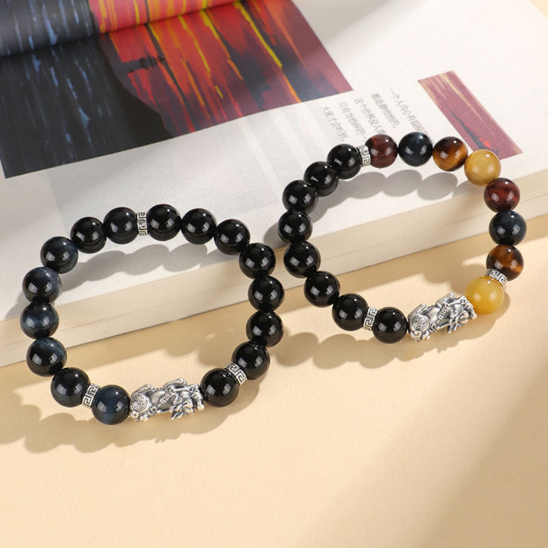 Brave Troops Black Agate National Fashion Personalized Bracelets