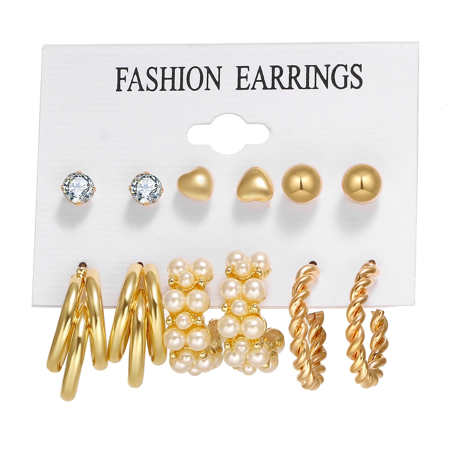 Tassel Butterfly Card Retro Simple Advanced Pearl-studded Pairs Earrings