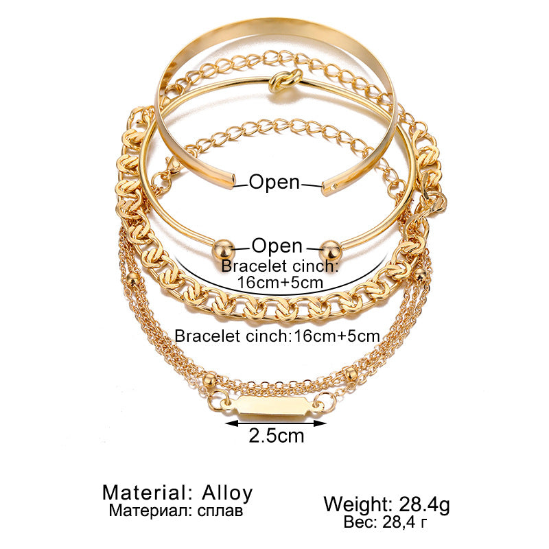 Chain Suit Fashion Simple Design Adjustable Bracelets